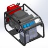 Rámová profesionální elektrocentrála SP 10 HP AVR s podvozkem SP 10 HP AVR s podvoz
