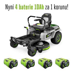 AKU zahradní rider s nulovým poloměrem zatáčení EGO Z6