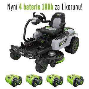 AKU zahradní rider s nulovým poloměrem zatáčení EGO Z6