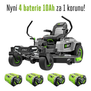 AKU zahradní rider s nulovým poloměrem zatáčení EGO Z6